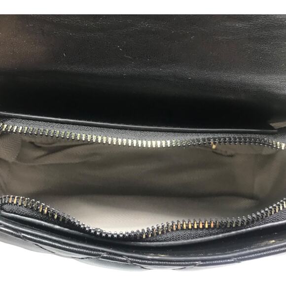 Fashion Design Black Quilted Gold Chain Crossbody / Shoulder Bag - Picture 11 of 15